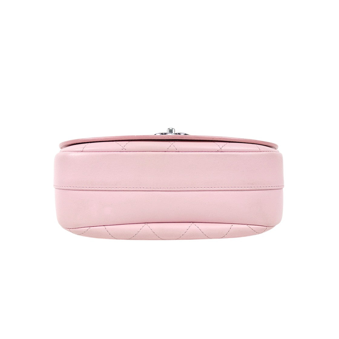 Chanel Pink Lambskin Quilted CC Flap Top-Handle 2-Way Bag