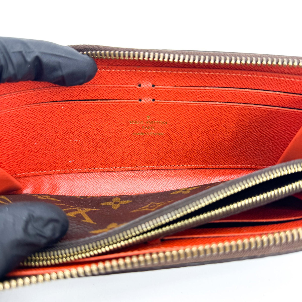 Louis Vuitton Monogram Zippy Wallet Brown