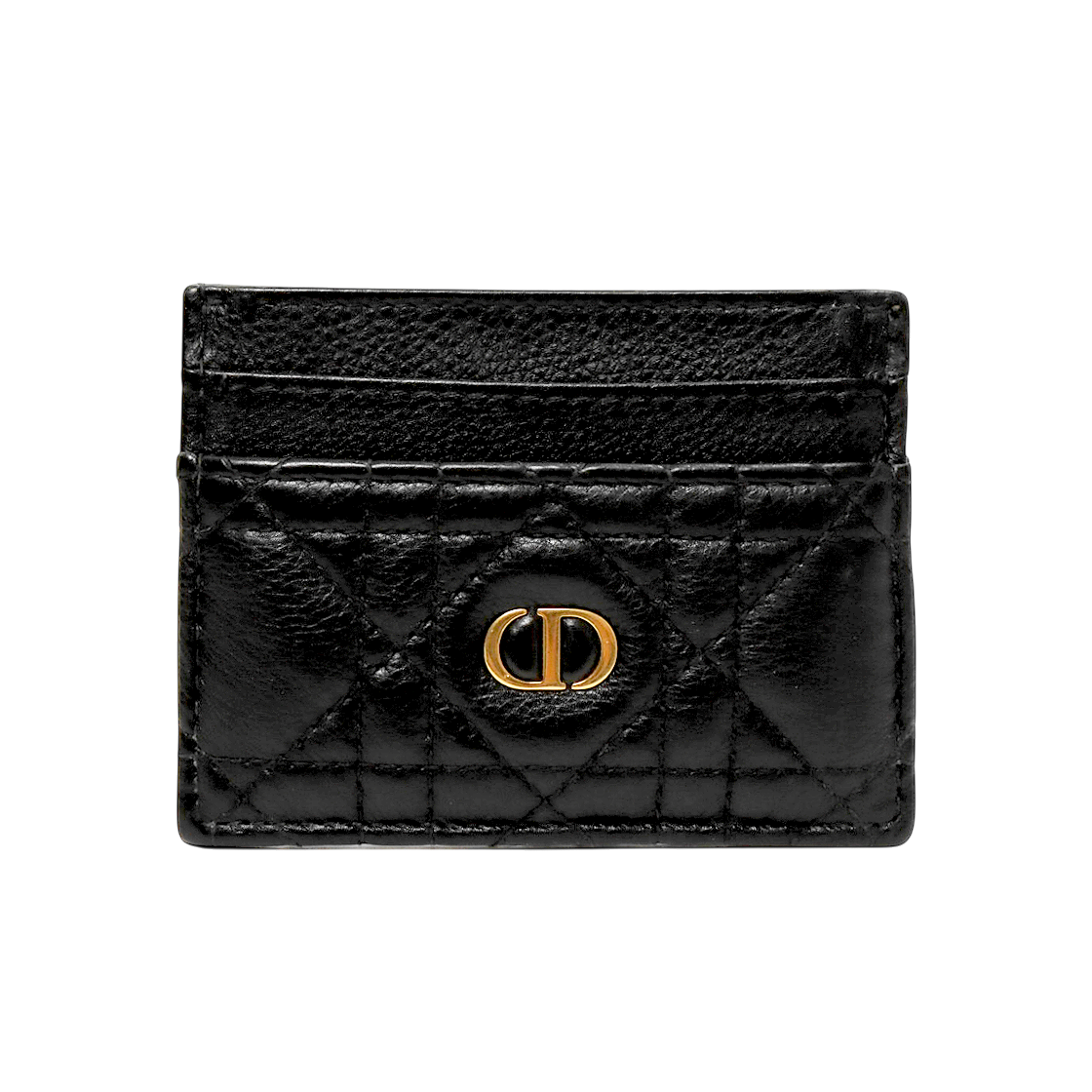 Dior Black Caro Card Holder Wallet