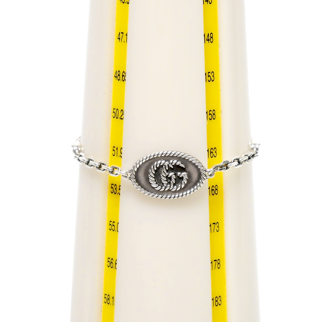 Gucci No. 17 Round Double G Silver Bracelet