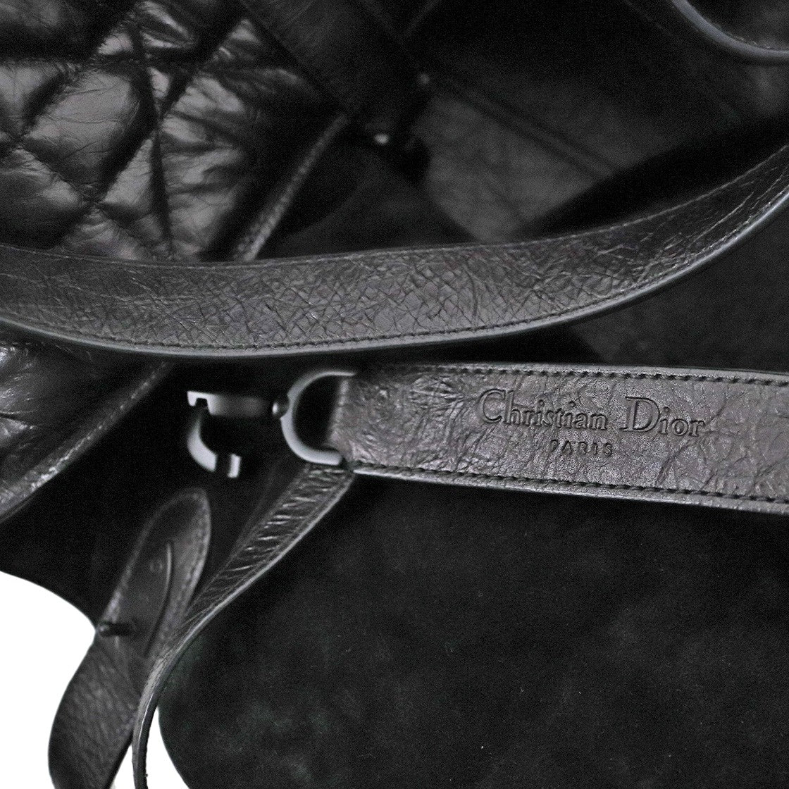 Dior Black Tujuh Large Shoulder Bag