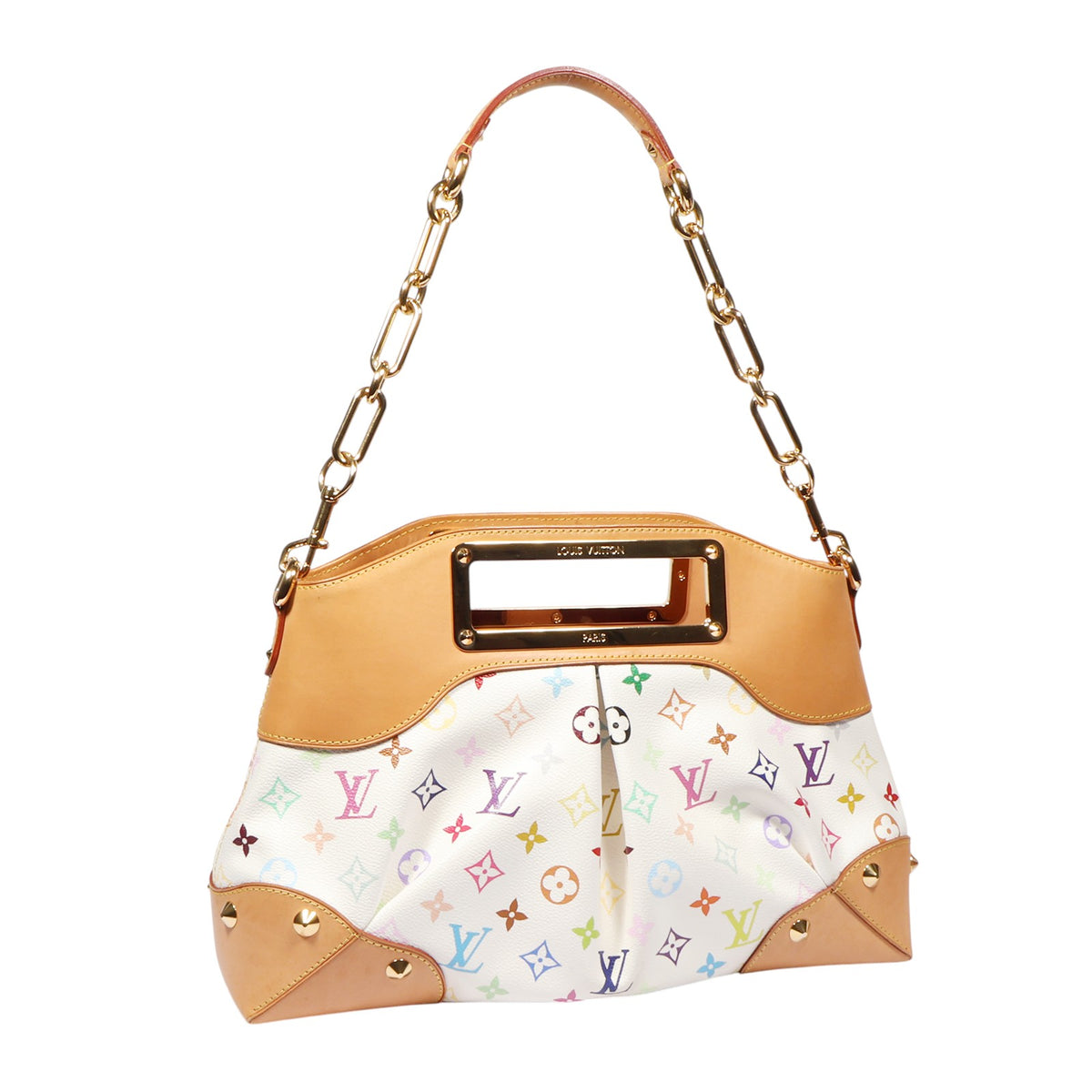 Louis Vuitton M40256 Multi White Judy MM Shoulder Bag