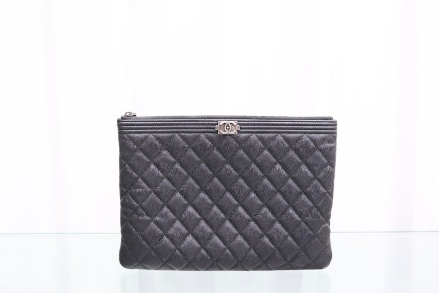 Boy Medium Clutch Black