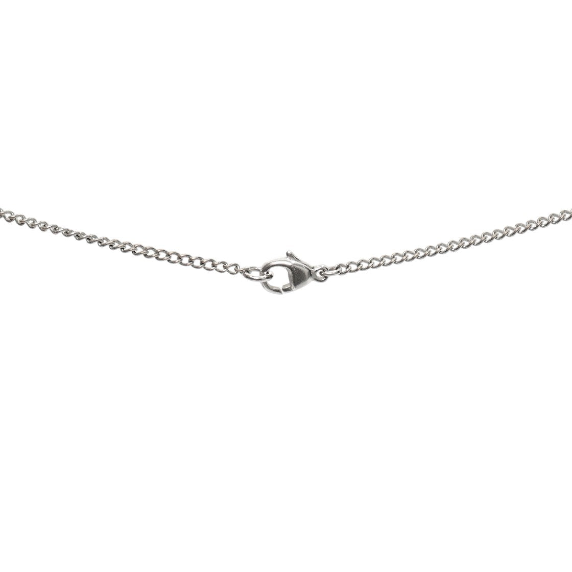 Chanel Ivory CC Silver Necklace