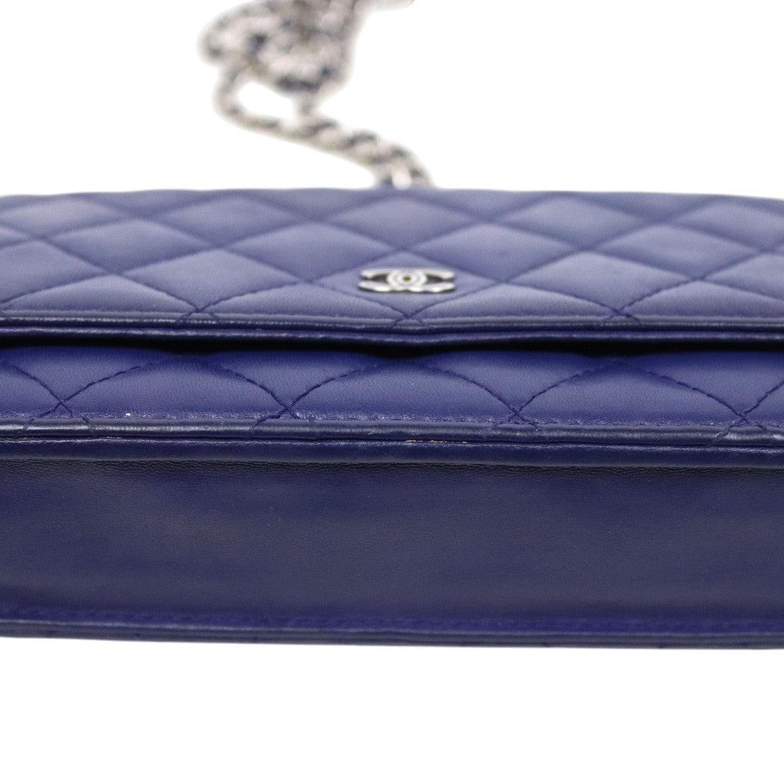 Chanel Navy Lambskin WOC