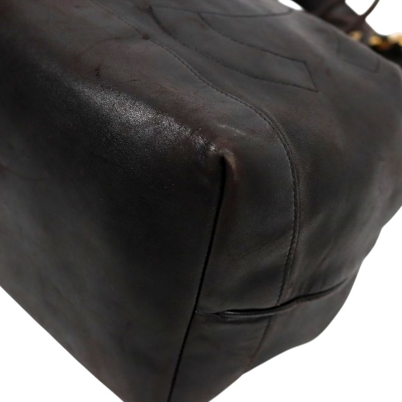 Chanel Black Big CC Golden Ball Bucket Bag