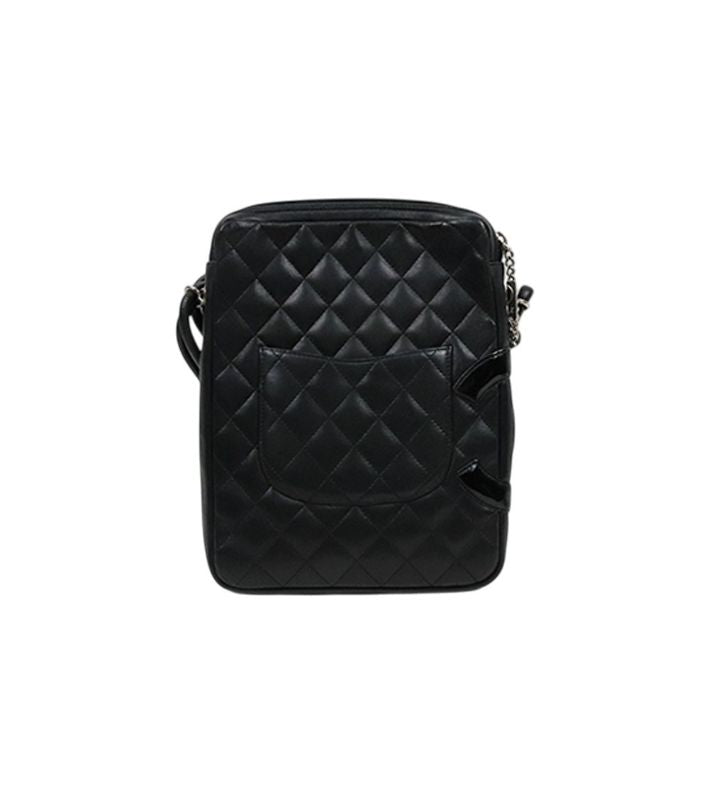 Chanel Black Leather Cambon Mini Shoulder Bag