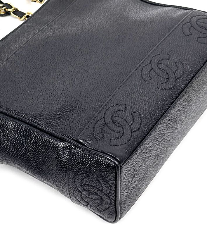 Chanel Black Caviar Triple C Shoulder Bag