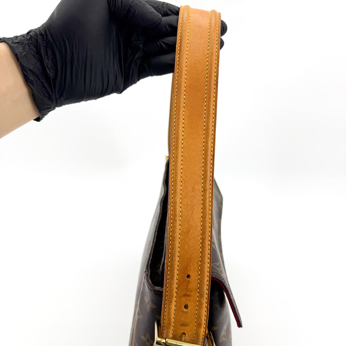 Louis Vuitton Monogram Vivacity GM Crossbody Bag Brown