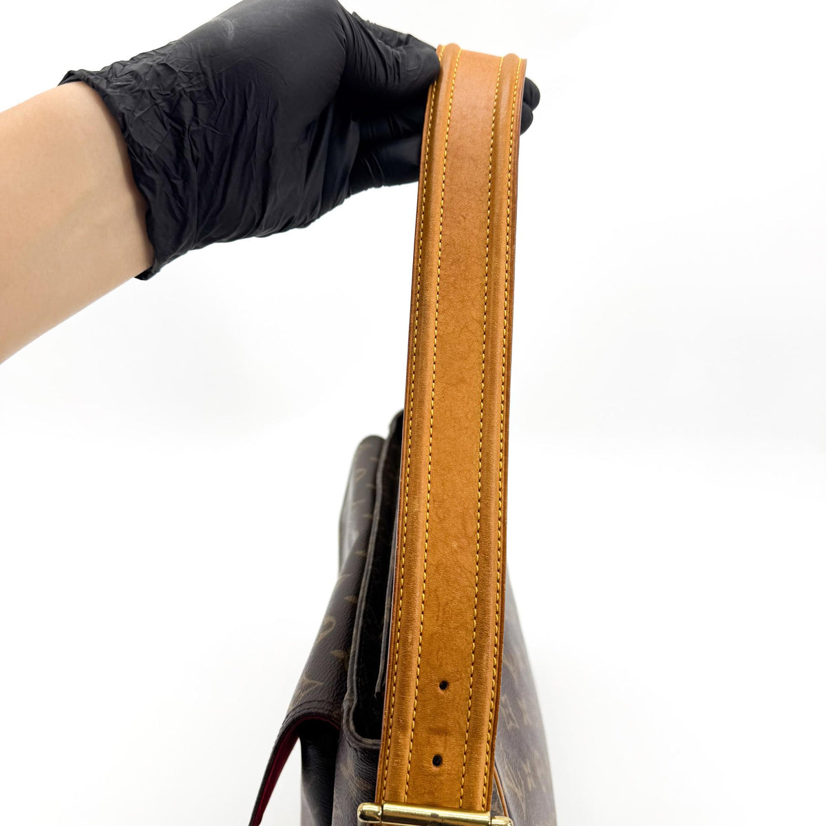 Louis Vuitton Monogram Vivacity GM Crossbody Bag Brown