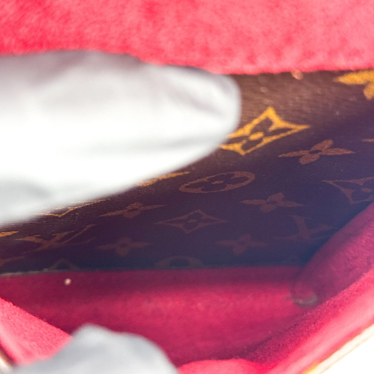 Louis Vuitton Monogram Vivacity GM Crossbody Bag Brown