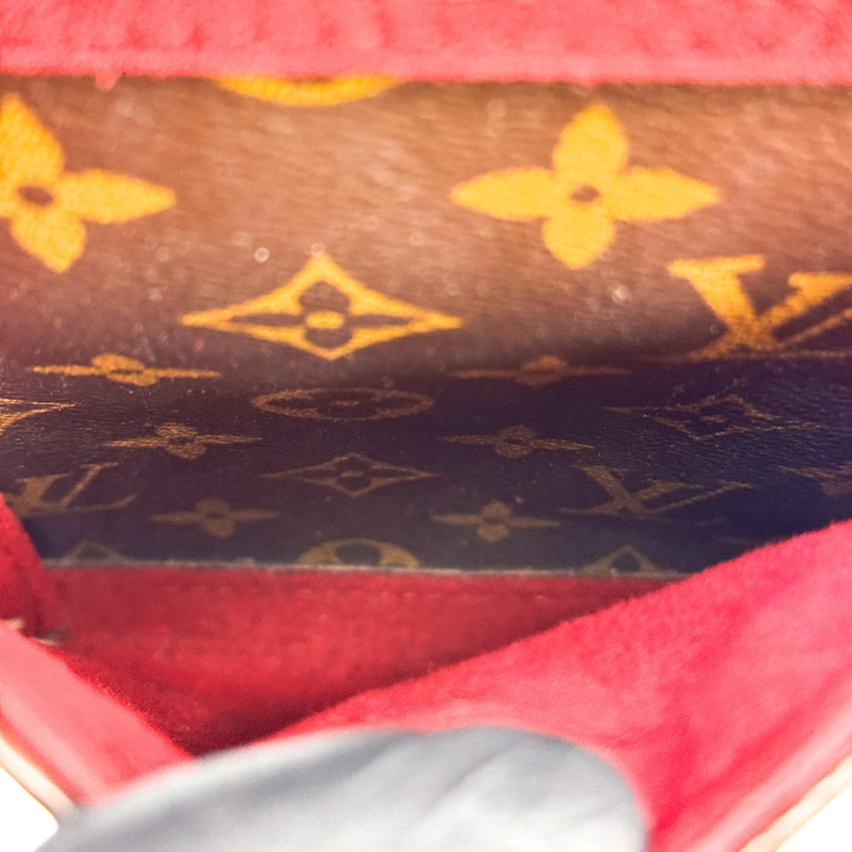 Louis Vuitton Monogram Vivacity GM Crossbody Bag Brown