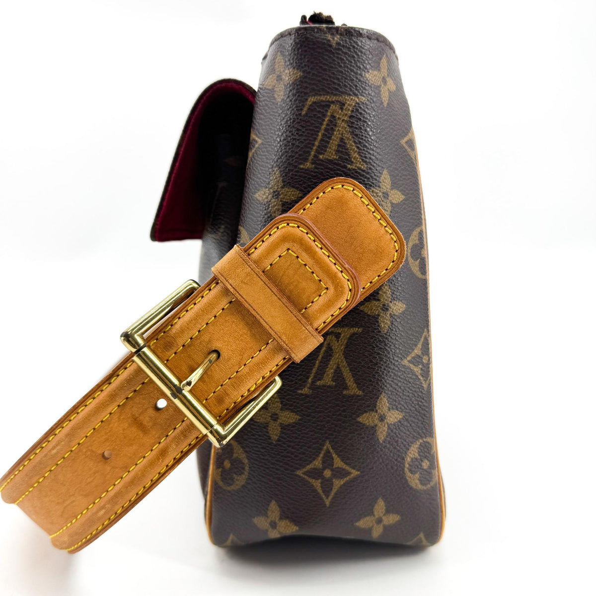 Louis Vuitton Monogram Vivacity GM Crossbody Bag Brown