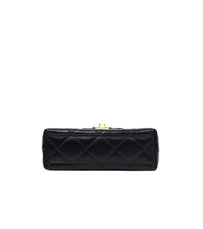 Chanel Black Kelly Nano Crossbody Bag