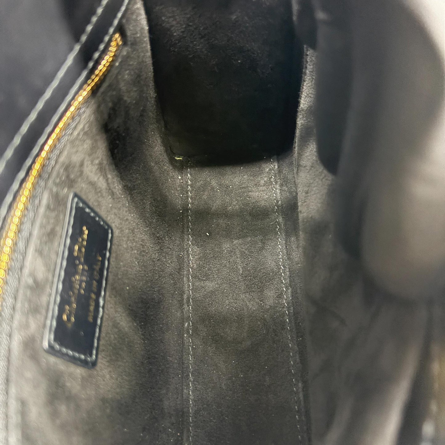 Dior Mini Lady Dior Bag in black satin and bead embroidery