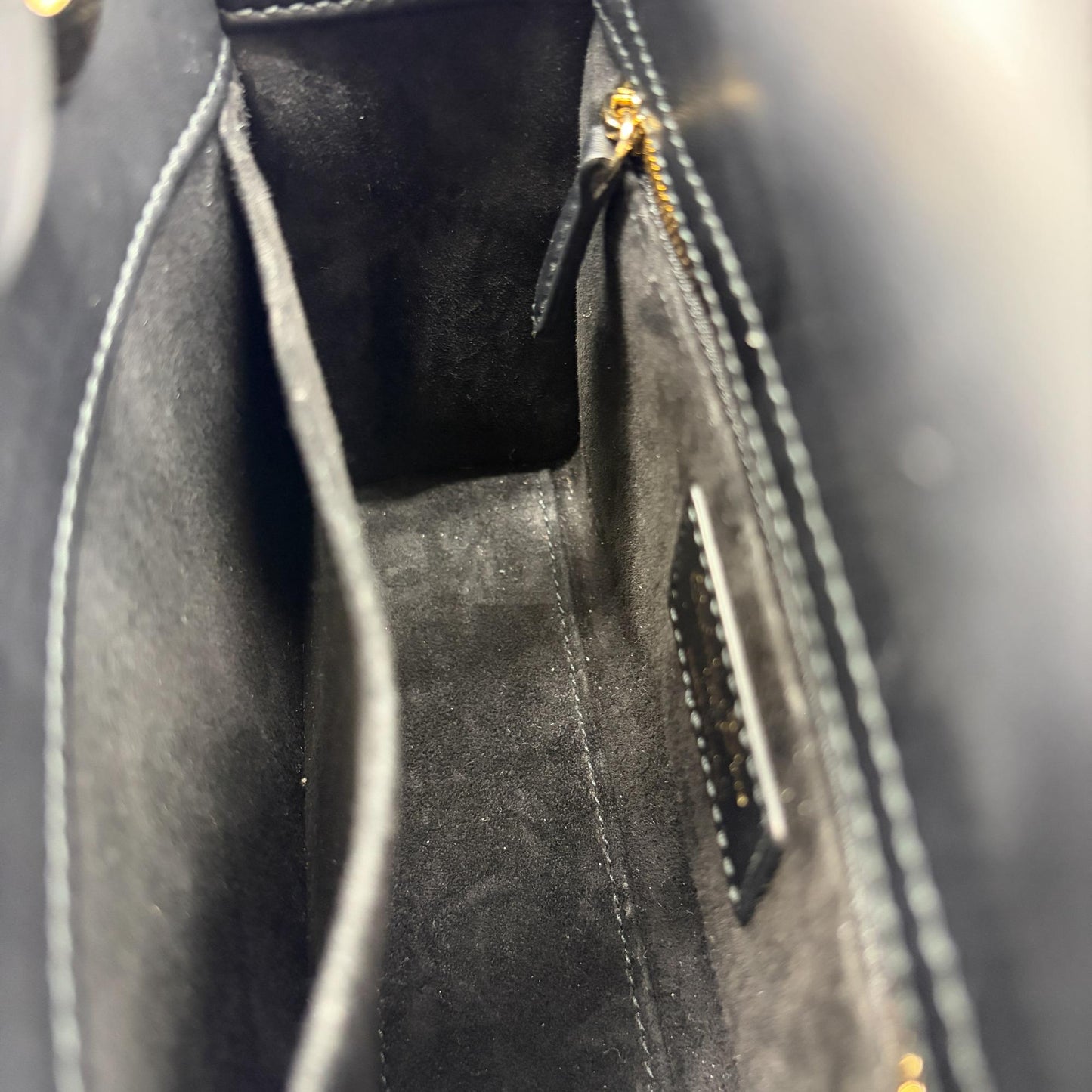 Dior Mini Lady Dior Bag in black satin and bead embroidery