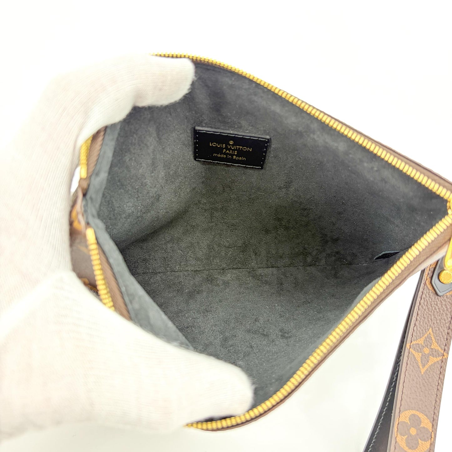 Louis Vuitton Monogram Stories Daily Pouch Brown