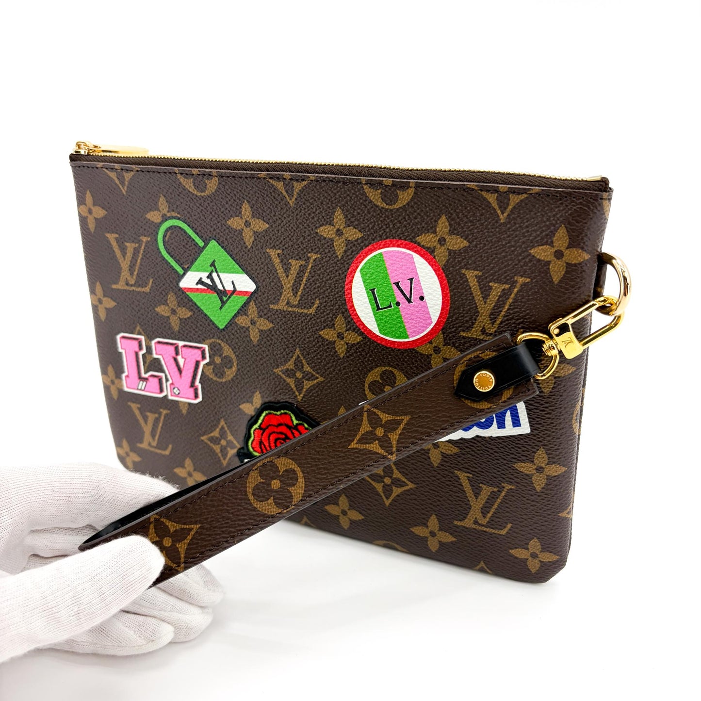 Louis Vuitton Monogram Stories Daily Pouch Brown