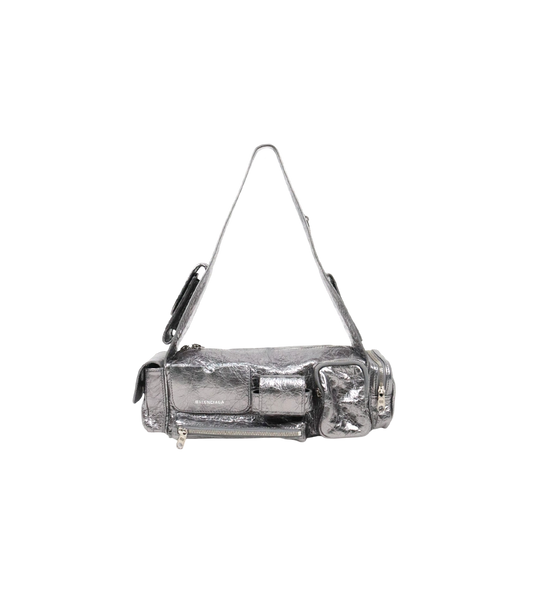 Balenciaga Silver Supervige XS Shoulder Bag