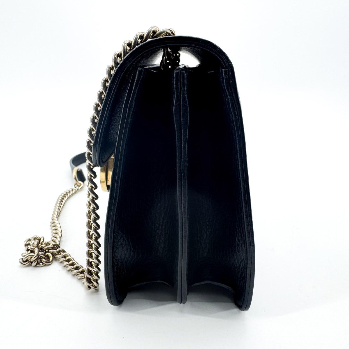 Gucci Interlocking G Chain Crossbody Bag Small Black