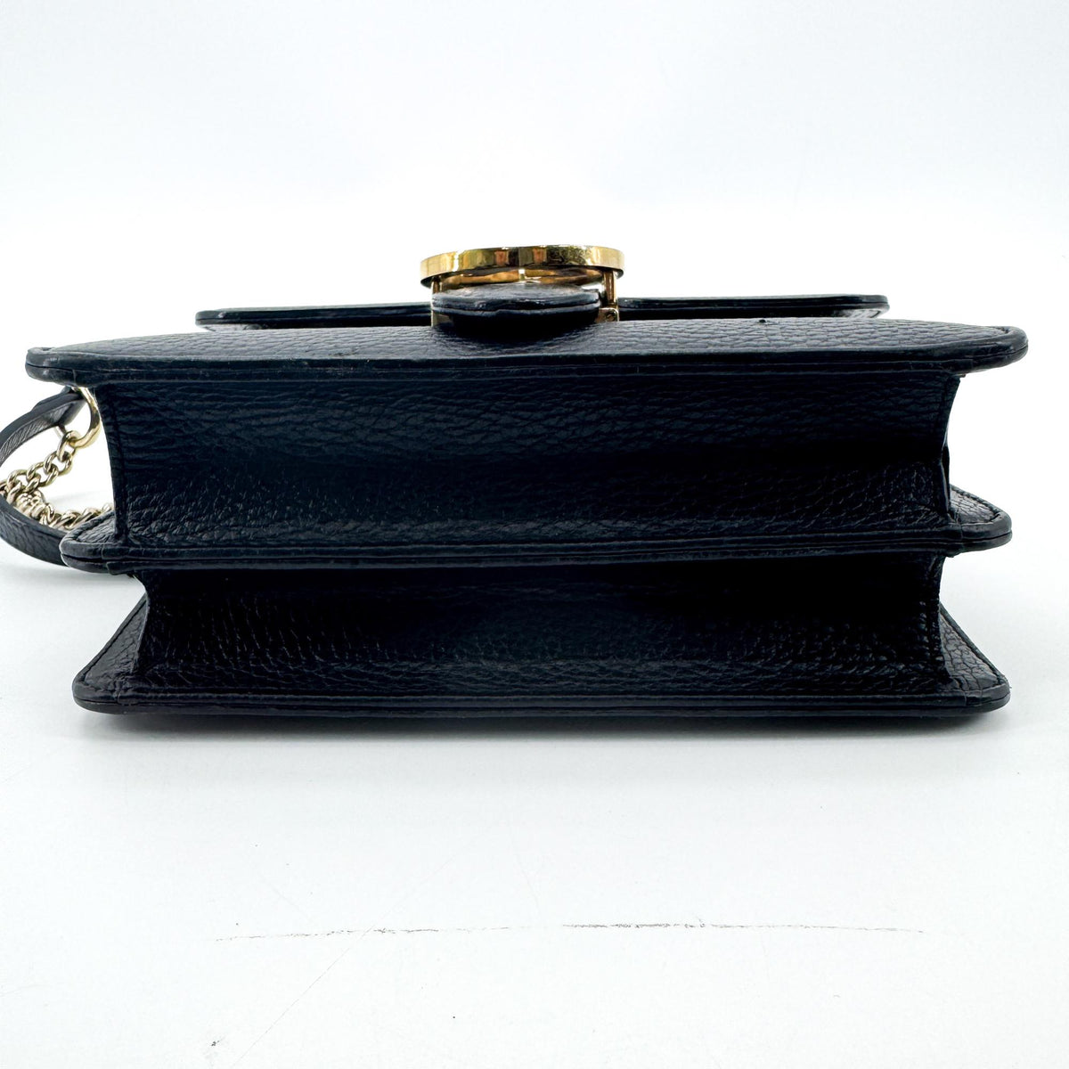 Gucci Interlocking G Chain Crossbody Bag Small Black