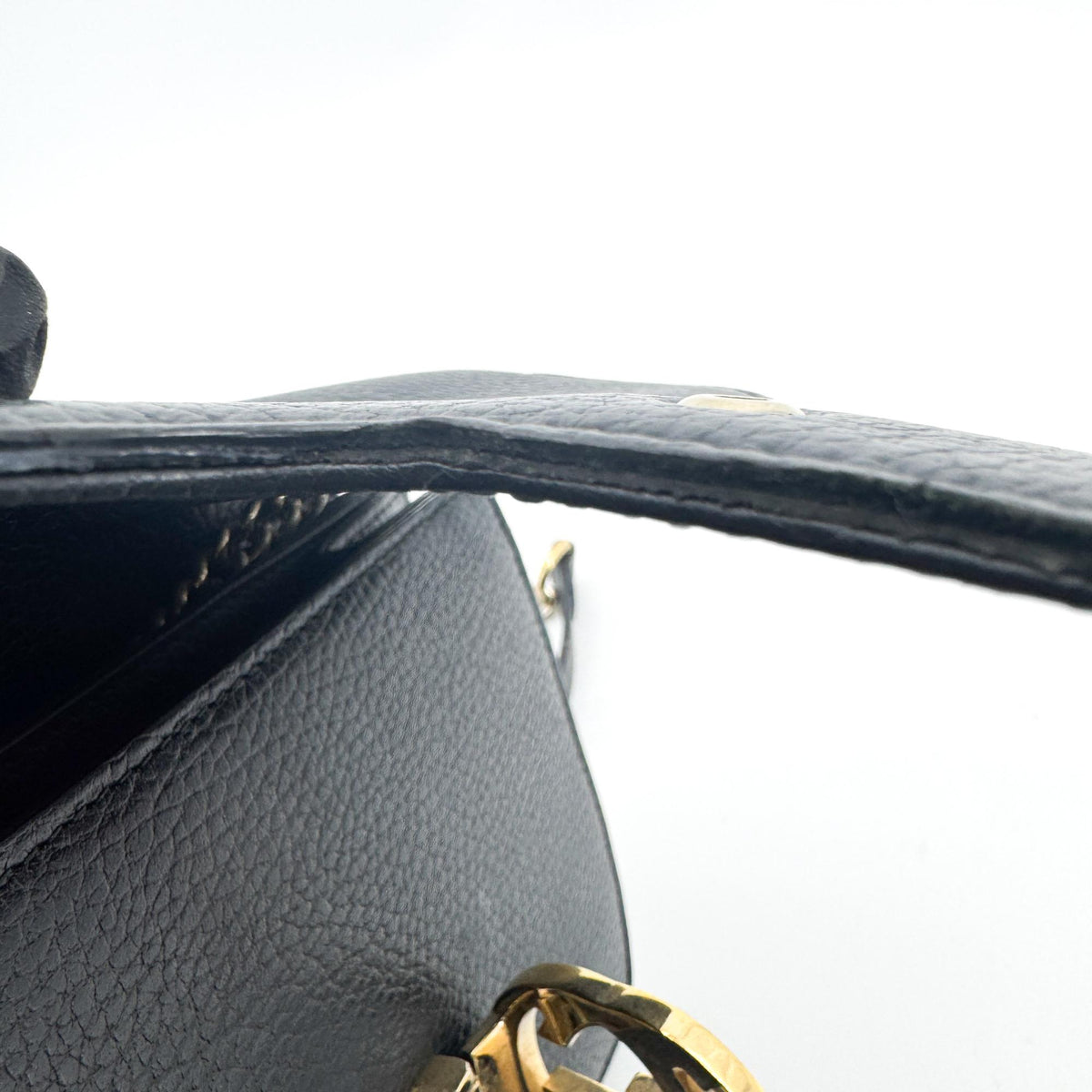 Gucci Interlocking G Chain Crossbody Bag Small Black