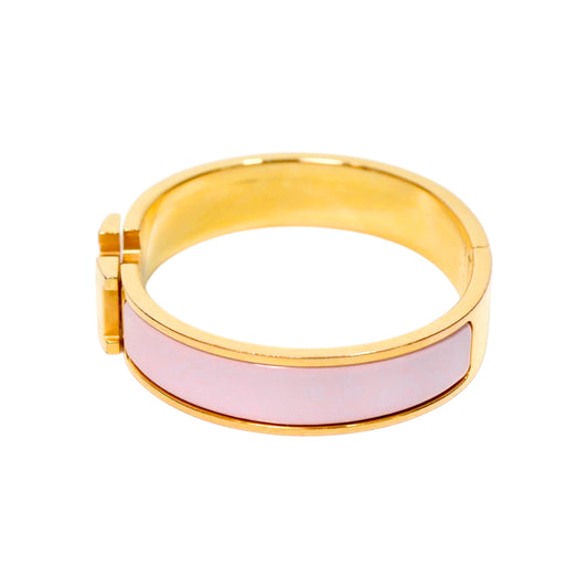 Hermès Pink Clic-a-Chou Bracelet