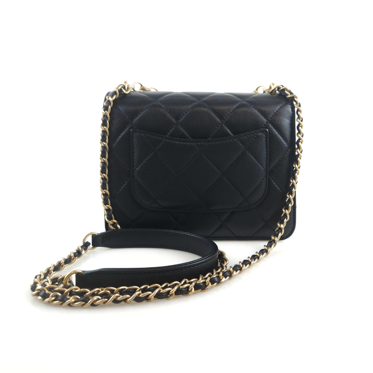 Workshop Onyx Pearl Metal Flap Shoulder Bag Crossbody Bag AS1889