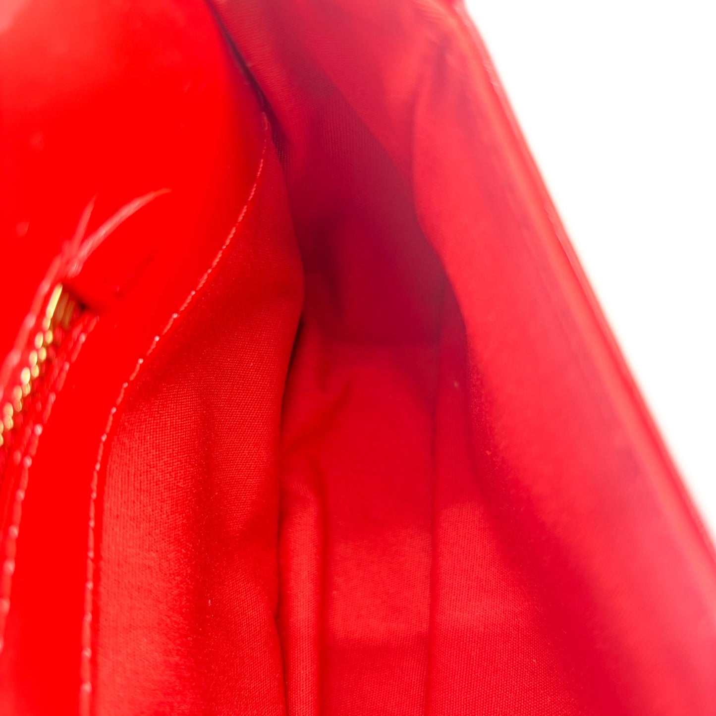 Louis Vuitton Vernis Sauvet Clutch Red