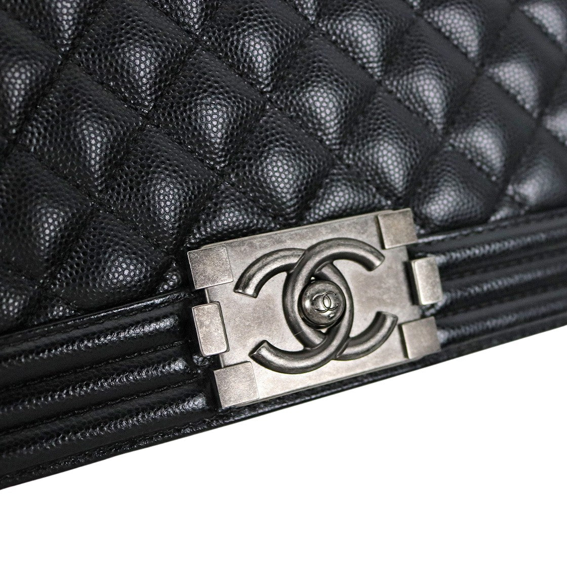 Chanel Black Large Caviar Boy Bag