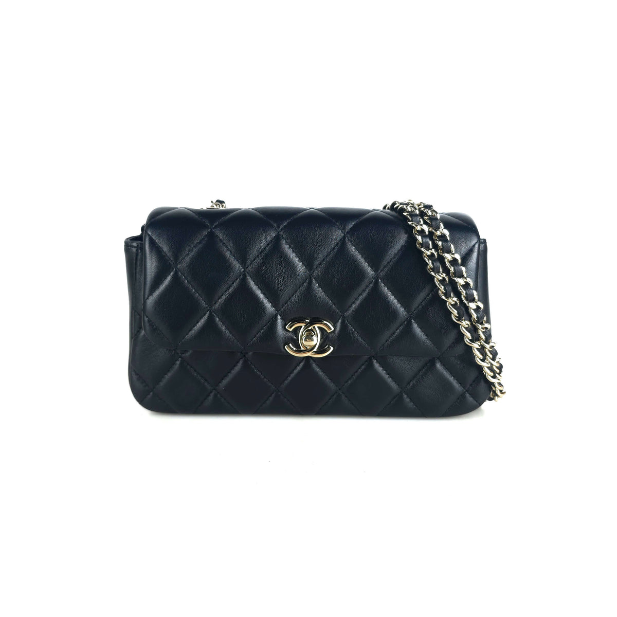 Mini Lambskin Flap Shoulder Bag Crossbody Bag