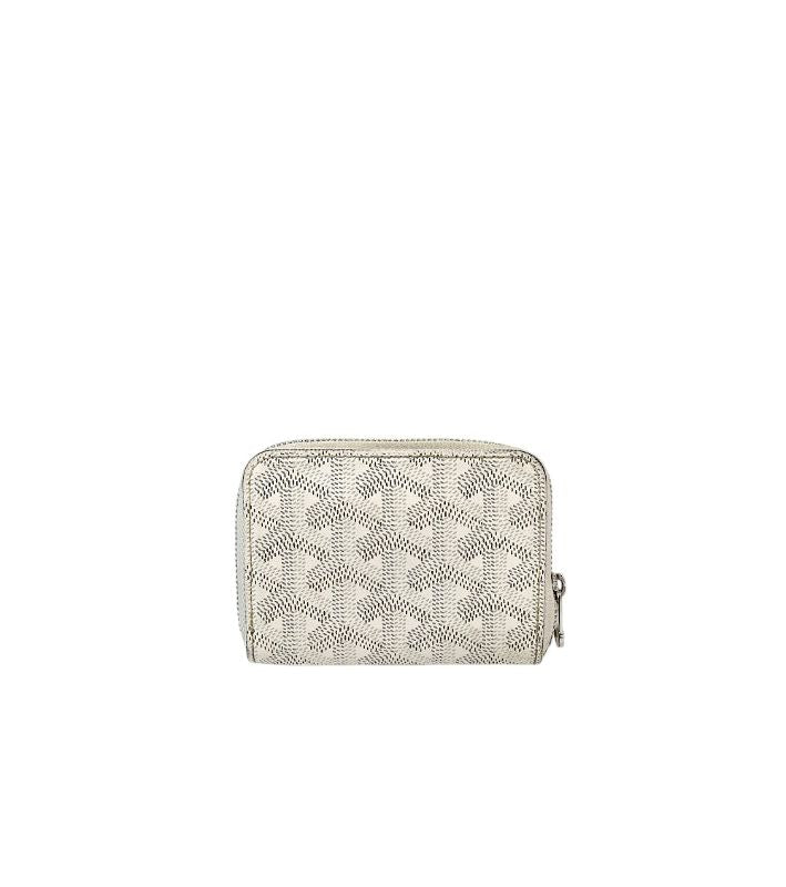 Goyard White Matignon Mini Wallet