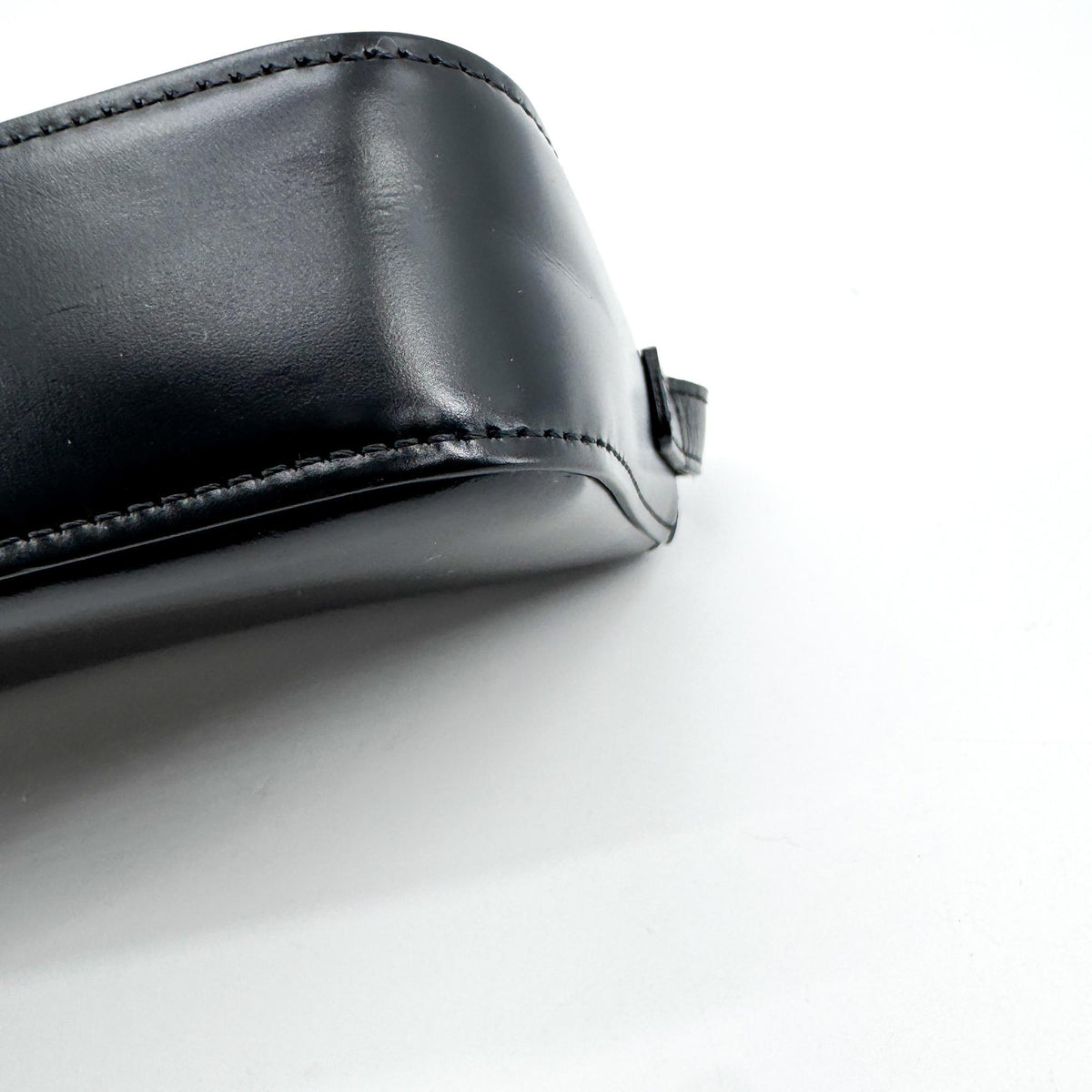 Celine Shiny Calfskin Triomphe Crossbody Bag Black