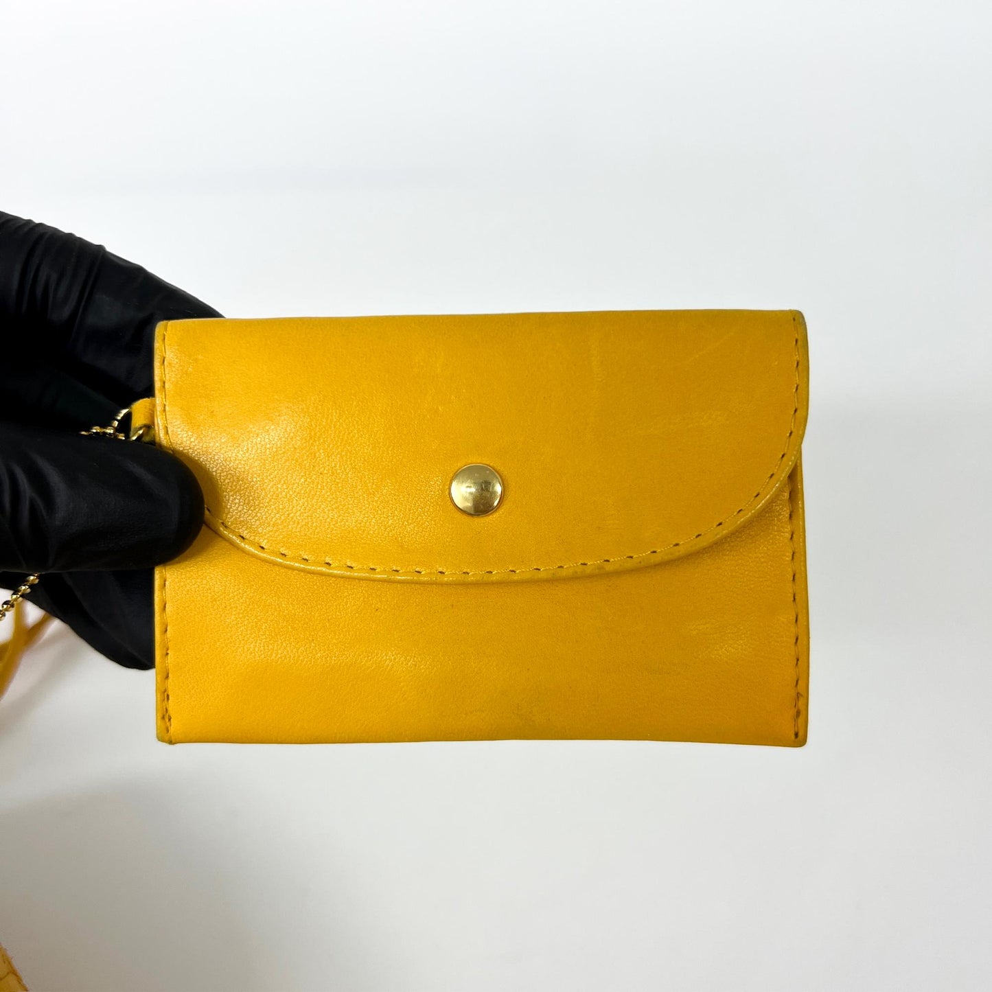 Bottega Veneta Vintage Intrecciato Weaving Bag Mustard