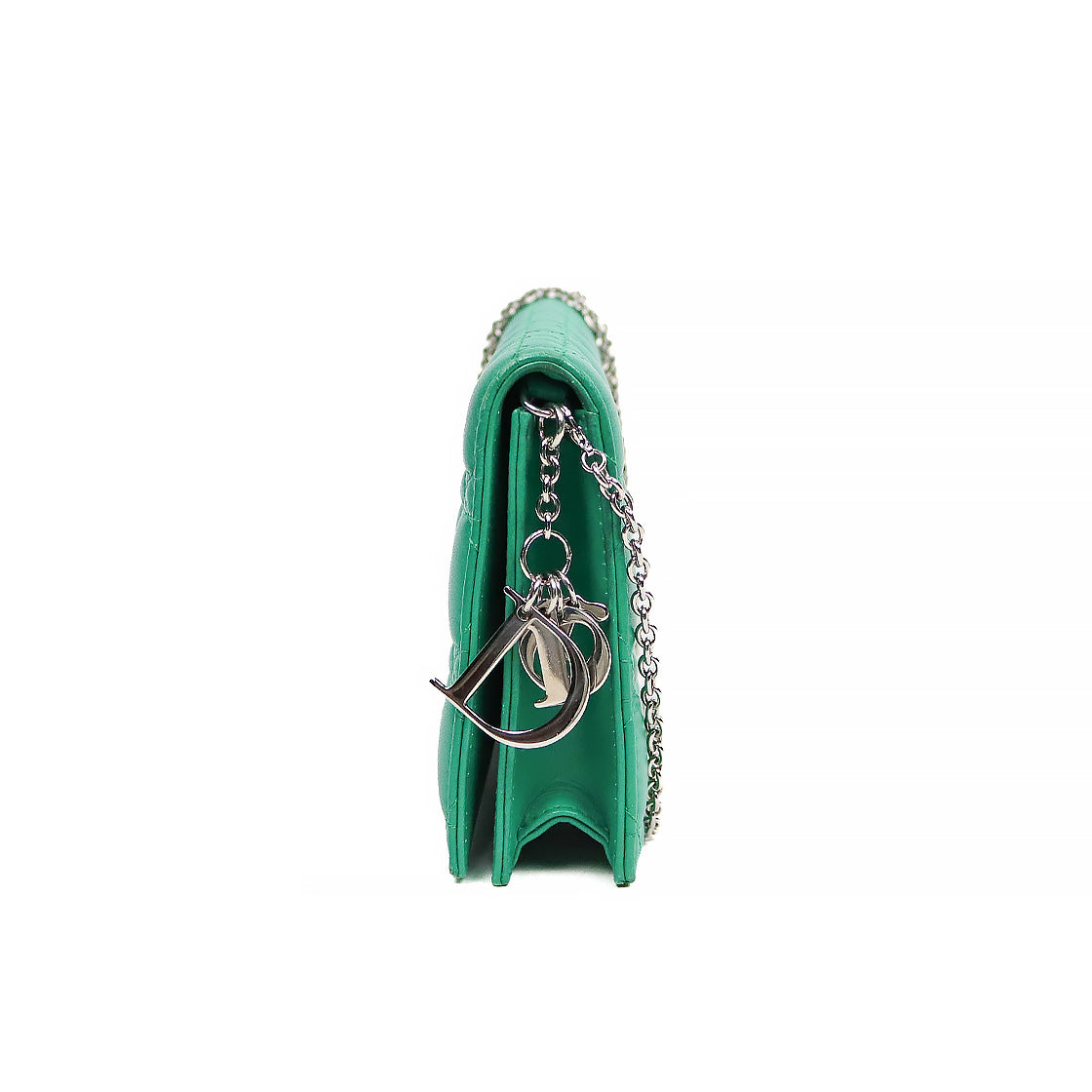 Dior Green Cannage Chain Crossbody Bag