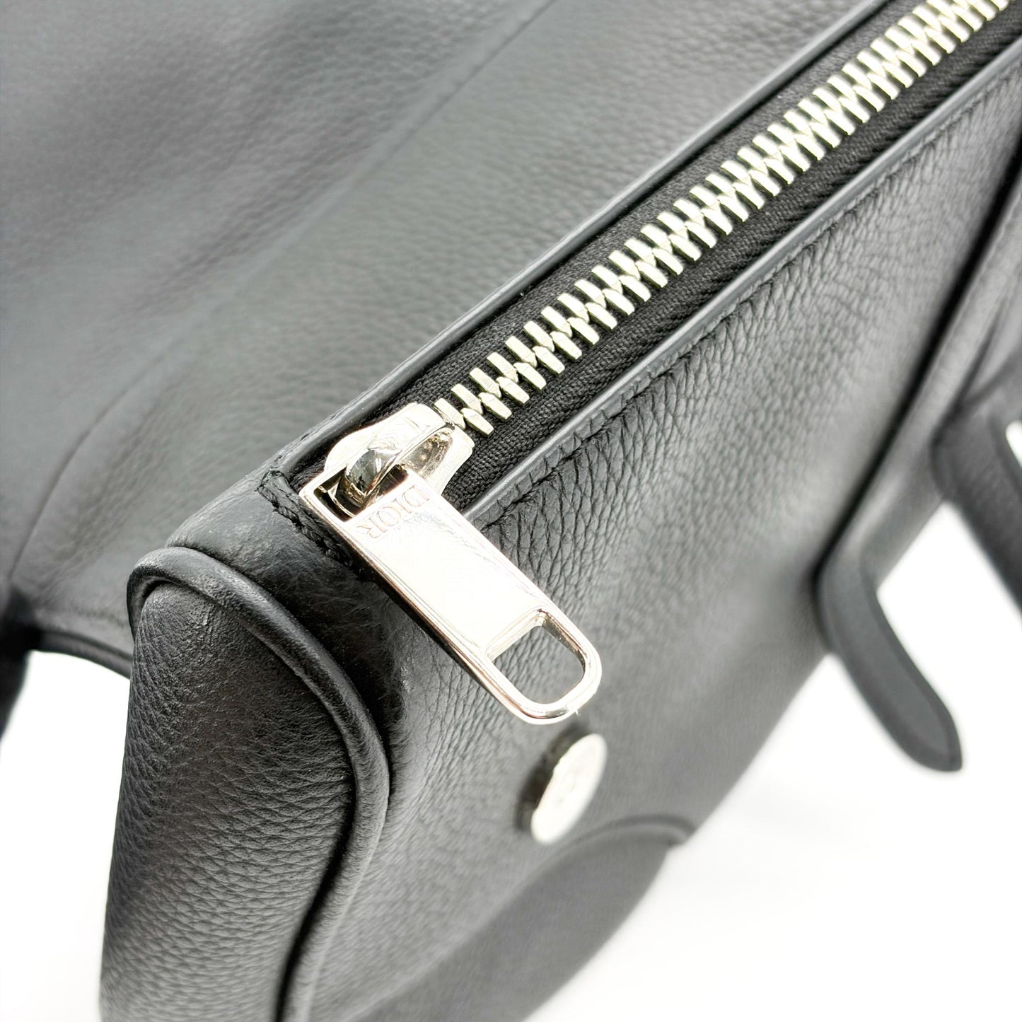 Dior Men's Saddle Bag Black Grain Calfskin