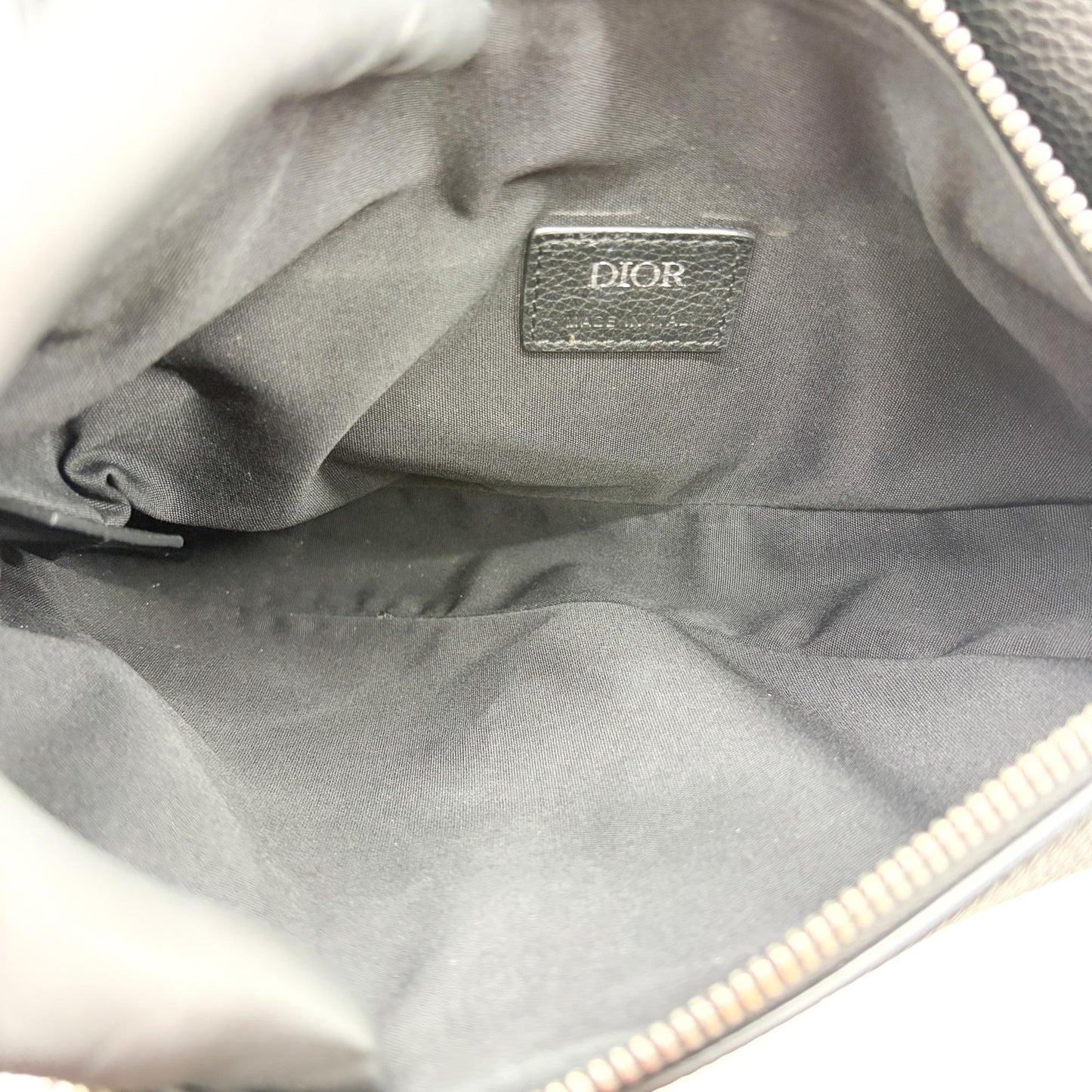 Dior Men's Saddle Bag Black Grain Calfskin