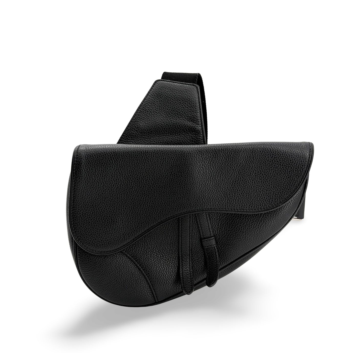 Dior Men's Saddle Bag Black Grain Calfskin