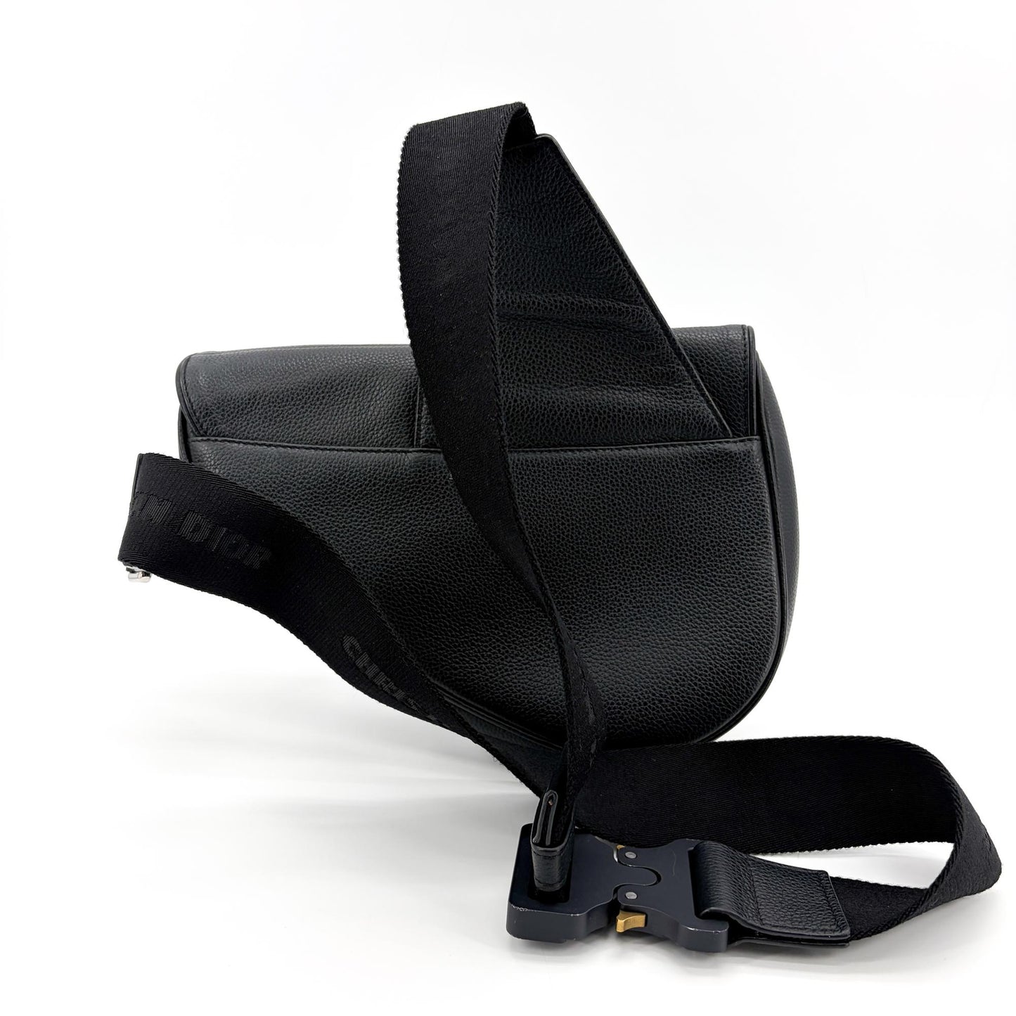 Dior Men's Saddle Bag Black Grain Calfskin