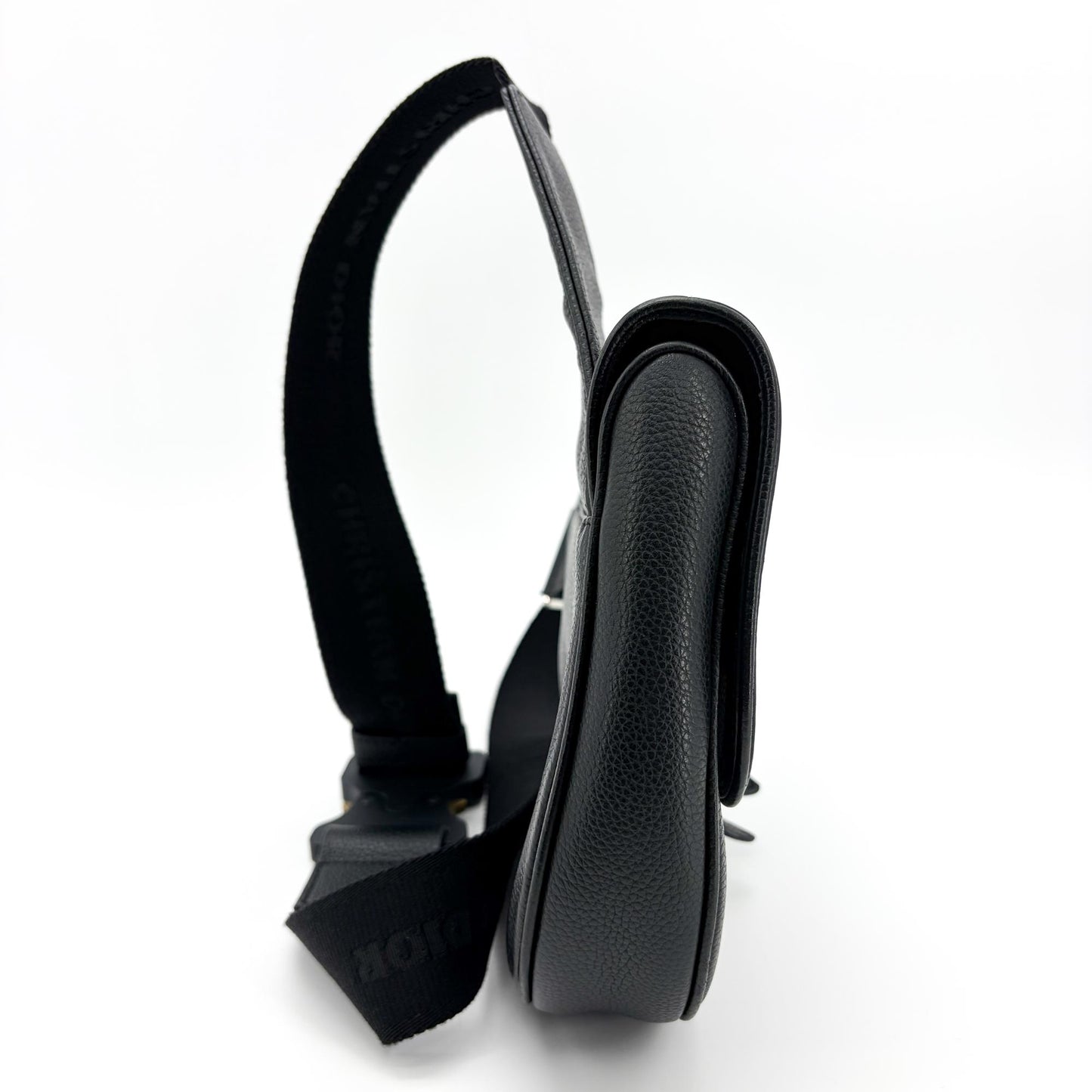 Dior Men's Saddle Bag Black Grain Calfskin