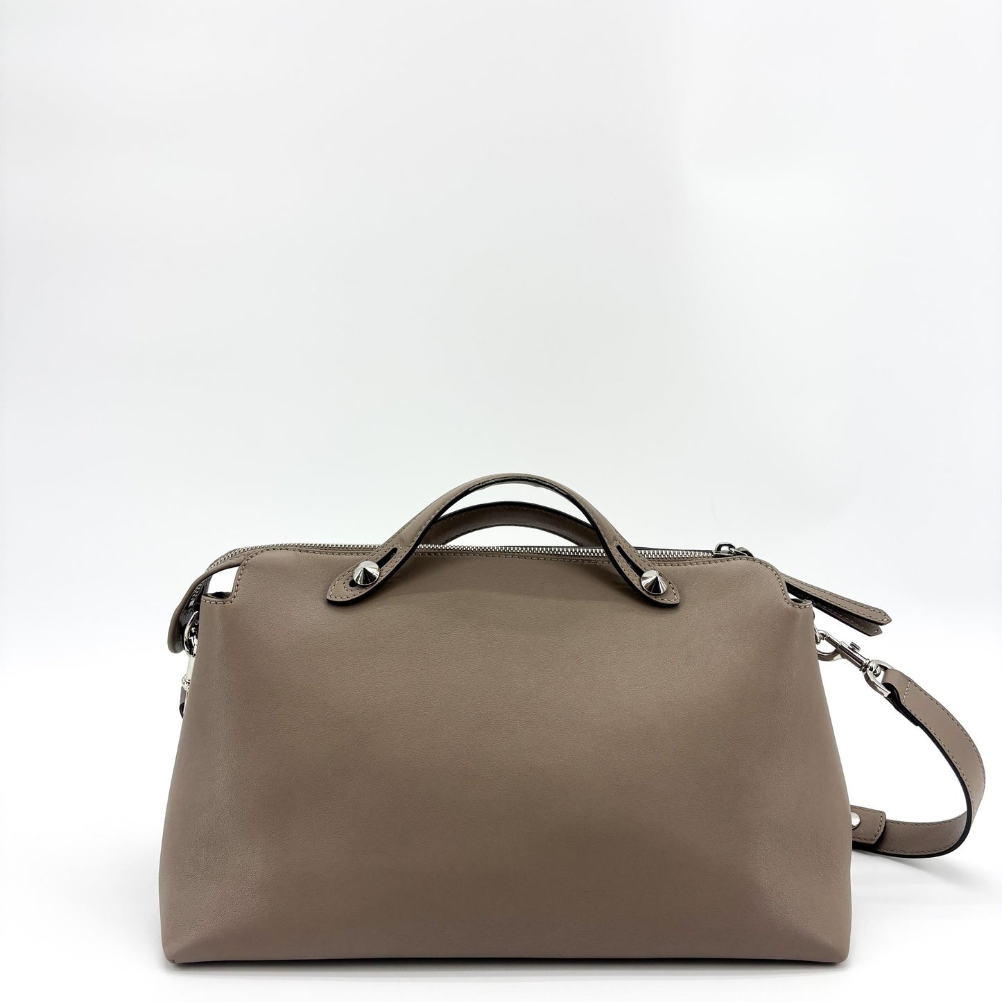 Fendi By The Way Medium Shoulder Bag Taupe Silver