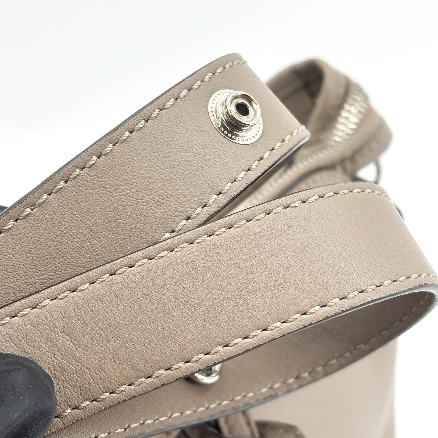 Fendi By The Way Medium Shoulder Bag Taupe Silver
