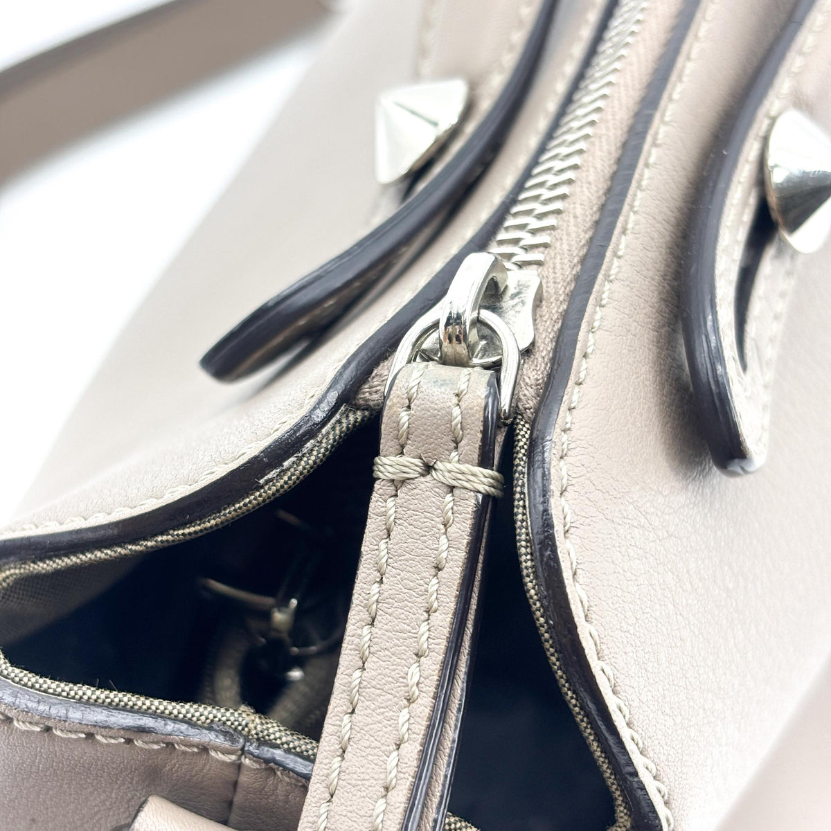 Fendi By The Way Medium Shoulder Bag Taupe Silver