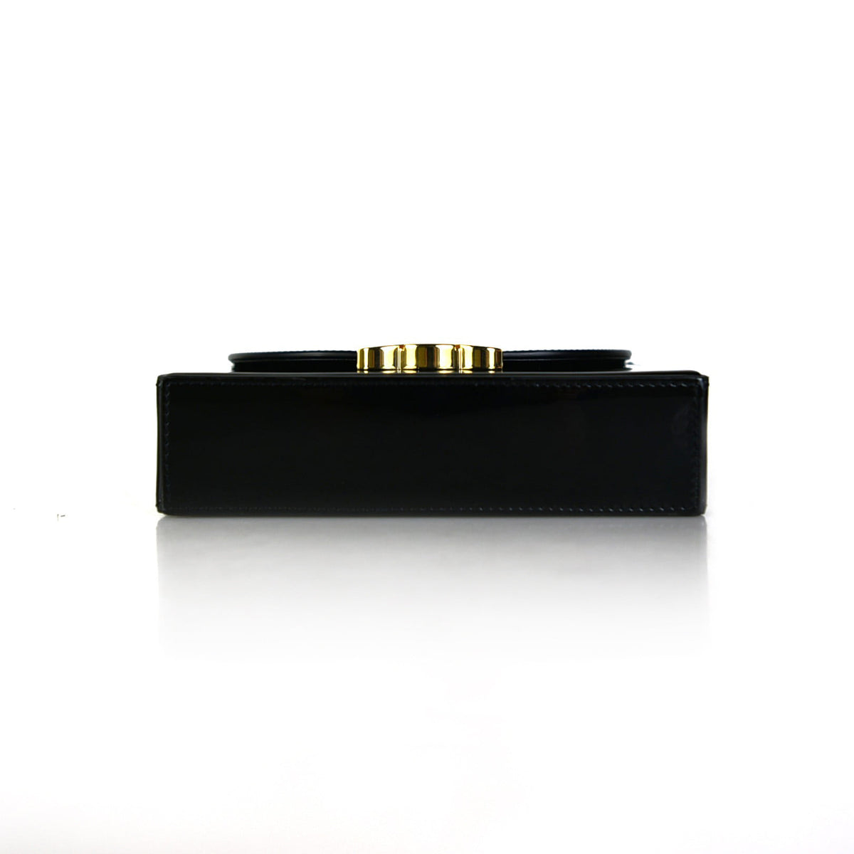 Small Patent Calfskin Blandine Box Top Handle Shoulder Bag Crossbody Bag 118593