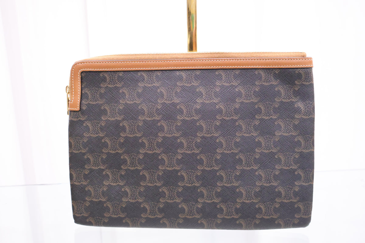 Triomphe Canvas Small Pouch Clutch 10D672BZQ.04LU