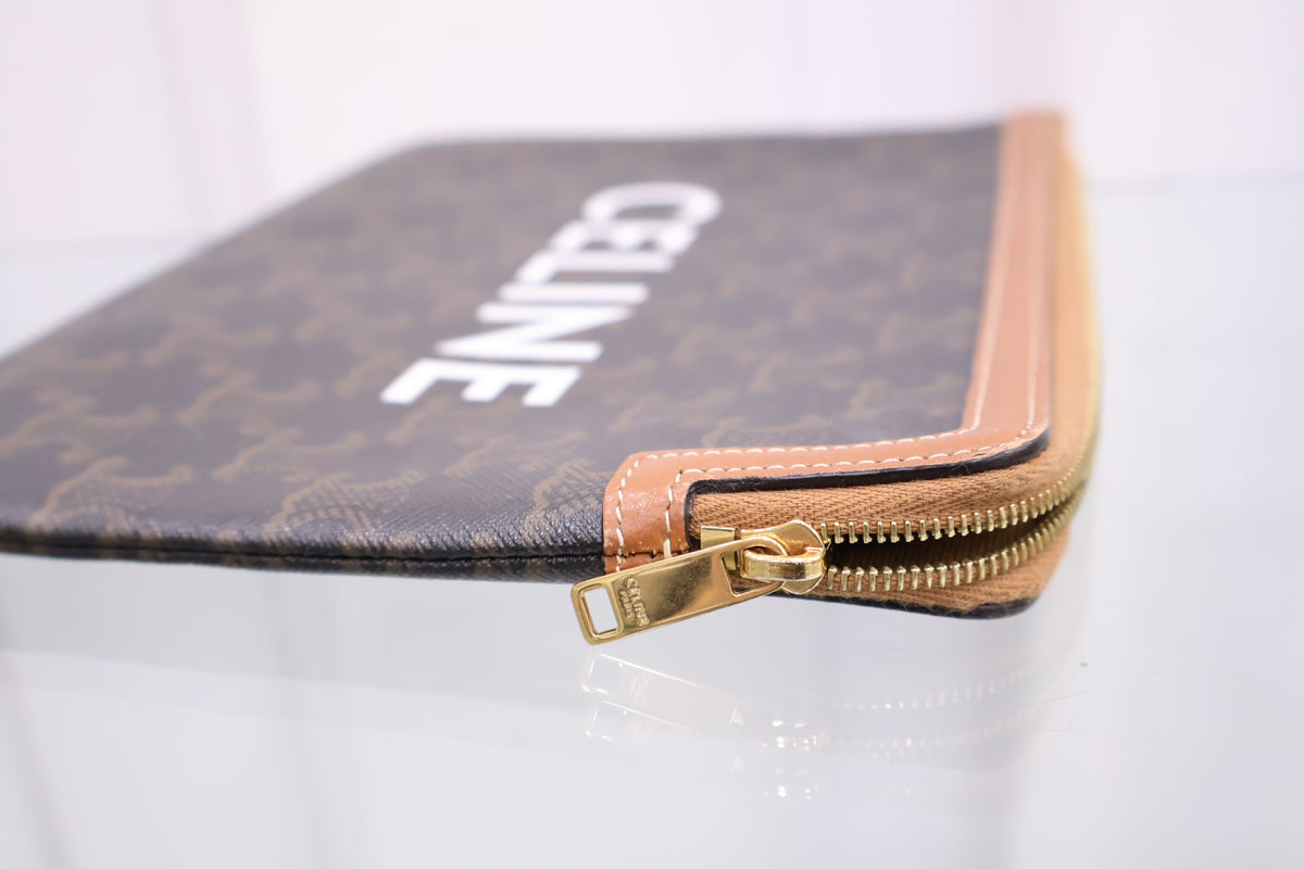 Triomphe Canvas Small Pouch Clutch 10D672BZQ.04LU