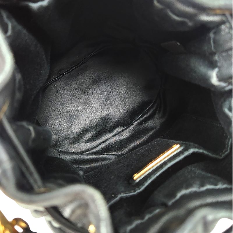 Miu Miu Black Materasse Bucket Bag