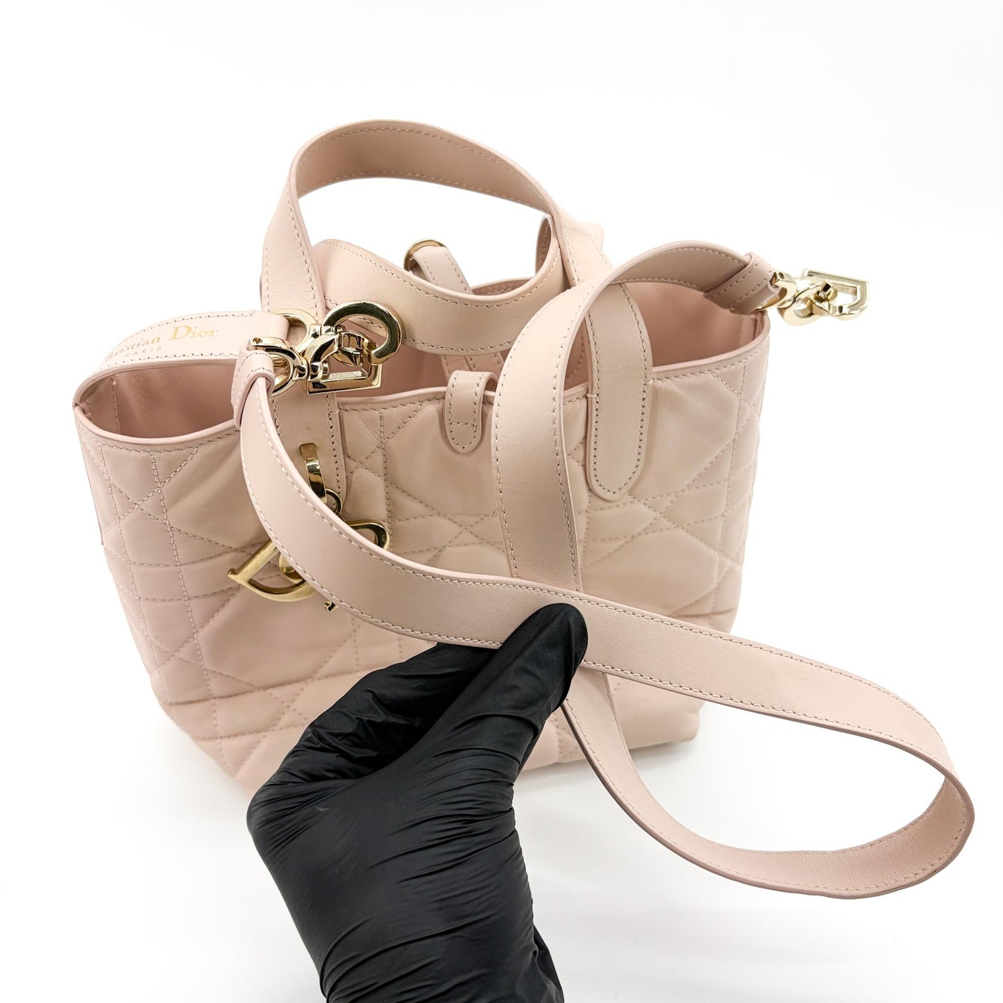 Dior Small Toujours Bag Rose des Vents Macrocanage Calfskin