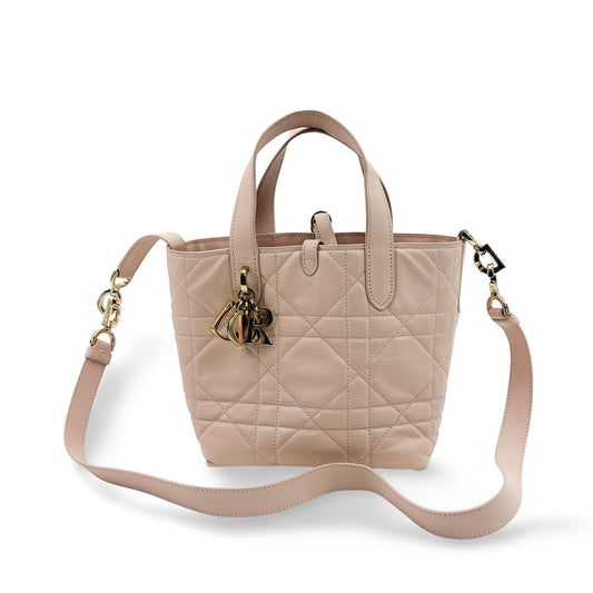 Dior Small Toujours Bag Rose des Vents Macrocanage Calfskin