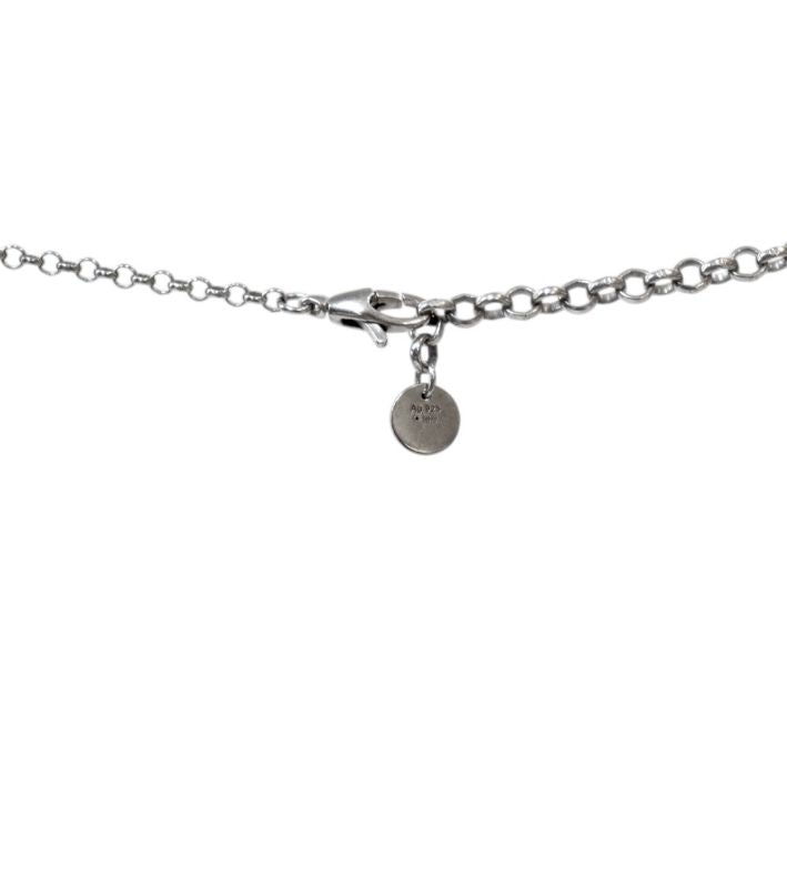 Gucci Ebony Interlocking G Silver Necklace